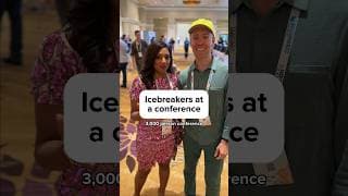 Use #icebreakers at a conference and be a super connector! #networking #conference #networkingtips