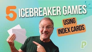5 x Easy ICEBREAKER GAMES using Index Cards | playmeo