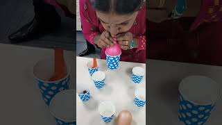 Team Building Activity || Fun Game😄Womens day special💃Make pyramid using Balloons&Paper Cups #shorts
